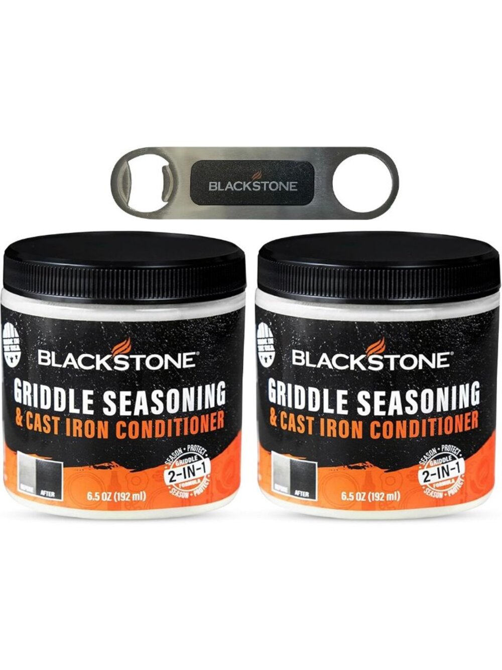 2-in-1 Griddle & Cast Iron Seasoning Conditioner - Food Safe, Easy Use, 6.5 OZ